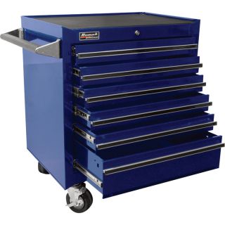 Homak 27in. 6-Drawer Rolling Tool Cabinet — Blue, 26 3/4in.W x 18in.D x 31 1/2in.H, Model# BL04062601  Tool Chests