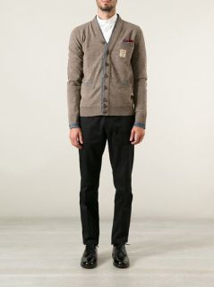 Dsquared2 Denim Trimmed Cardigan