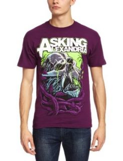 Asking Alexandria Night Slime Official Mens New Purple T Shirt All Sizes Music Fan T Shirts Clothing