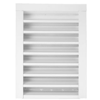 Construction Metals Inc. White Steel Gable Vent (Fits Opening 14.25 in x 24.25 in; Actual 14 in x 24 in)