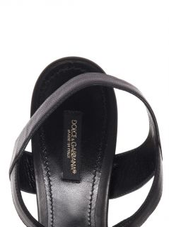 Inlaid wood leather sandals  Dolce & Gabbana 