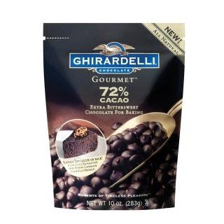Ghirardelli Chocolate 72% Cacao Extra Bittersweet Chocolate Baking Chips, 10 oz.  Grocery & Gourmet Food