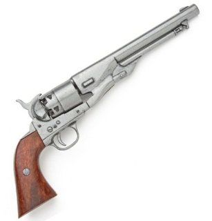 M1860 Civil War Army Revolver with Antique Grey Finish   Replica of Classic Cap and Ball Pistol Used by Both Union / USA and Confederate / CSA Forces  Airsoft Pistols  Sports & Outdoors