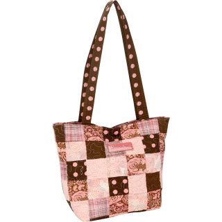 Donna Sharp Medium Patched Tote, Mocha Patch