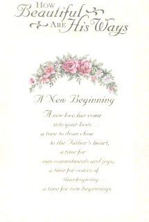 A New Beginning Wedding Card with Scripture   Suitable for Second Marriage   Wedding Card with Scripture for Second Marriages 