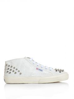 Watersnake studded high top trainers  Giles X Superga  MATCH