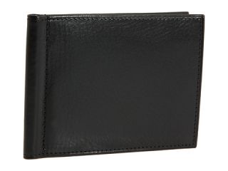 Bosca Old Leather Collection Bifold Front Pocket Wallet Black Leather