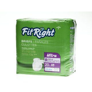 FitRight Ultra Briefs,Regular, BRIEF,CLOTHLIKE,FITULTRA,RG,40 50"   1 BG, 20 EA