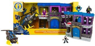 Batman Gotham Jail + Batcopter Deluxe Gift Set DC Super Friends Imaginext Series Toys & Games