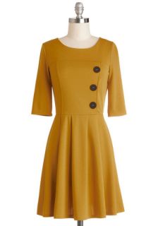 Either Orange Dress in Goldenrod  Mod Retro Vintage Dresses