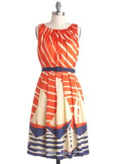 Eva Franco Maritime Moxie Dress  Mod Retro Vintage Dresses