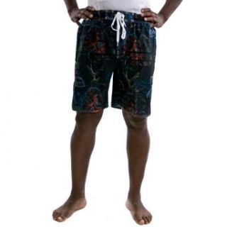 Newport Blue Men's Neon Garden Swim Shorts, Black, Medium at  Mens Clothing store