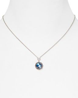 Judith Jack Sterling Silver Blue Abaolone Marcasite Stone Necklace, 16"'s