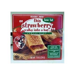 Trader Joe's This Strawberry Walks Into a Bar Cereal Bars (Low Fat) 1 Box Contains 6 Bars.  Breakfast Cereal Bars  Grocery & Gourmet Food