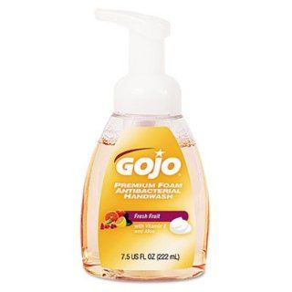 GOJO Industries Products   Foam Antibacterial Soap, Pump Bottle, 7 1/2 oz.   Sold as 1 EA   Antibacterial handwash with a translucent apricot color is highly effective foam handwash for countertop settings. Gentle handwash kills germs on hands while provid