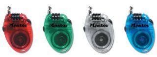 Master Lock 4603D 24 inch Retractable Cable Lock, Contains only one lock, Colors May Vary   Backpack Lock  