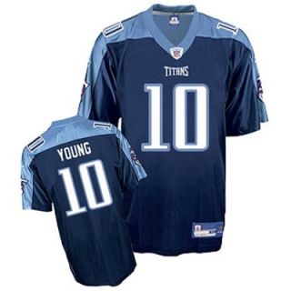 Reebok NFL Equipment Tennessee Titans #10 Vince Young Youth Light Blue Replica Jersey