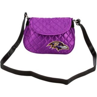 Baltimore Ravens Ladies Quilted Saddle Bag   Purple