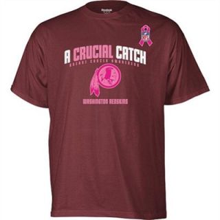 Reebok Washington Redskins Breast Cancer Awareness Tri Blend T Shirt