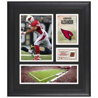 Lorenzo Alexander Arizona Cardinals Framed 15 x 17 Collage with Game Used Football