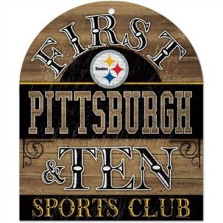 WinCraft Pittsburgh Steelers 10 x 11 Club Wood Sign