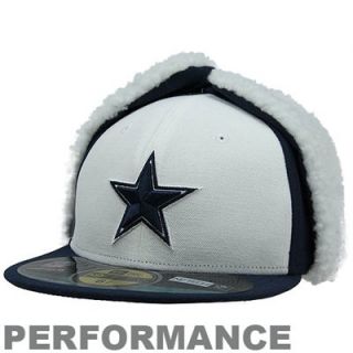 New Era Dallas Cowboys Youth On Field Dog Ear 59FIFTY Fitted Performance Hat   Navy Blue