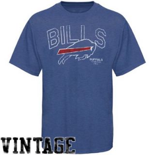47 Brand Buffalo Bills Scrum Retro Logo T Shirt   Royal Blue