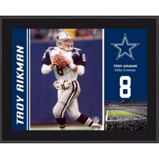 Troy Aikman Dallas Cowboys Plaque Sublimated 10.5 x 13 Plaque