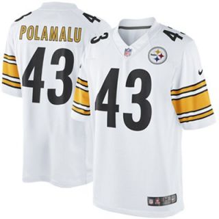 Nike Troy Polamalu Pittsburgh Steelers Limited Jersey   White
