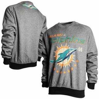 Miami Dolphins Big Time Crewneck Sweatshirt   Ash