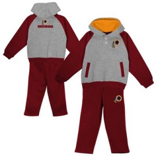 Washington Redskins Infant Go Team Hoodie & Pant Set   Ash/Burgundy