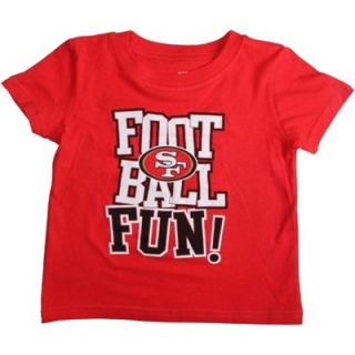 San Francisco 49ers Infant Football Fun T Shirt   Scarlet