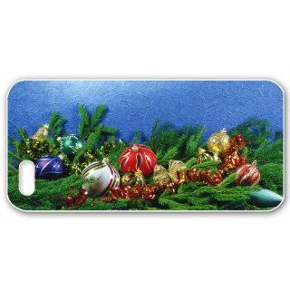 Marry Christmas Case for IPHONE 5 Back Case with Christmas Design Pictures Different spheres Cell Phones & Accessories