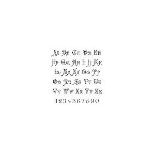 Ornate Alphabet Stencils   1 inch (comes on 1 sheet)   7.5 mil standard