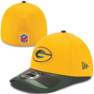 New Era Green Bay Packers Youth Thanksgiving Day 39THIRTY Flex Hat   Gold/Green