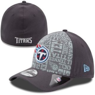 Mens New Era Graphite Tennessee Titans 2014 NFL Draft 39THIRTY Flex Hat