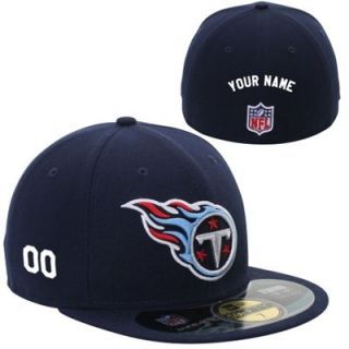 New Era Tennessee Titans Mens Customized On Field 59FIFTY Football Structured Fitted Hat