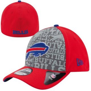 Mens New Era Red Buffalo Bills 2014 NFL Draft 39THIRTY Reverse Flex Hat