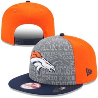 Mens New Era Orange Denver Broncos 2014 NFL Draft 9FIFTY Snapback Hat