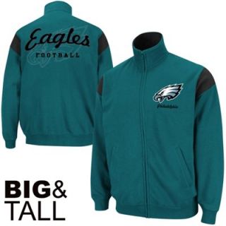 Philadelphia Eagles Big Sizes Full Zip Track Jacket   Midnight Green