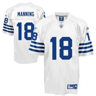Reebok Peyton Manning Indianapolis Colts Premier Tackle Twill Jersey   White  