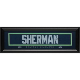 Richard Sherman Seattle Seahawks 8 x 24 Framed Signature Player Print