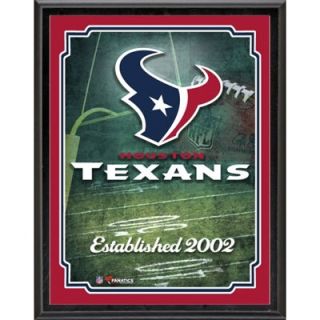 Houston Texans Team Logo Sublimated 10.5 x 13 Plaque