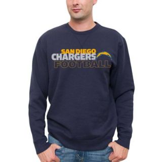 San Diego Chargers Horizontal Text Sweatshirt   Navy Blue
