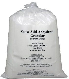 2 lb Citric Acid Food Grade FCC/USP Anhydrous Granular Made in USA Contains No GMO Material  Lab Chemical Acids  Grocery & Gourmet Food