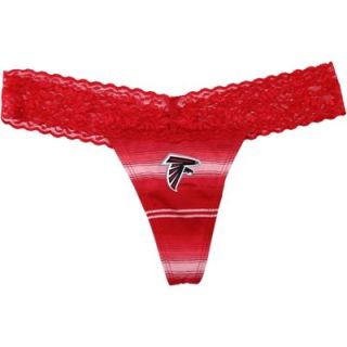 Atlanta Falcons Womens Nuance Striped Knit Thong   Red