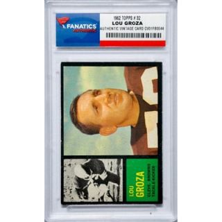 Lou Groza Cleveland Browns 1962 Topps #32 Card