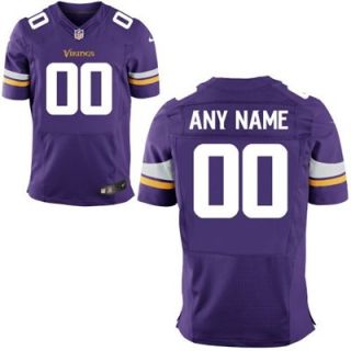 Nike Minnesota Vikings Customized Elite Jersey   Purple