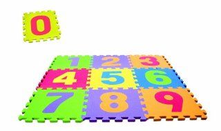 Edushape Edu Tiles   Numbers, 10 Piece Set  Foam Floor Mats  Baby