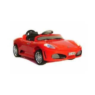 Radio Remote Controlled Electric Ride On Ferrari Sports Car for Kids Ages 3 5 w/ Lights & Sound Effect (Red) Toys & Games